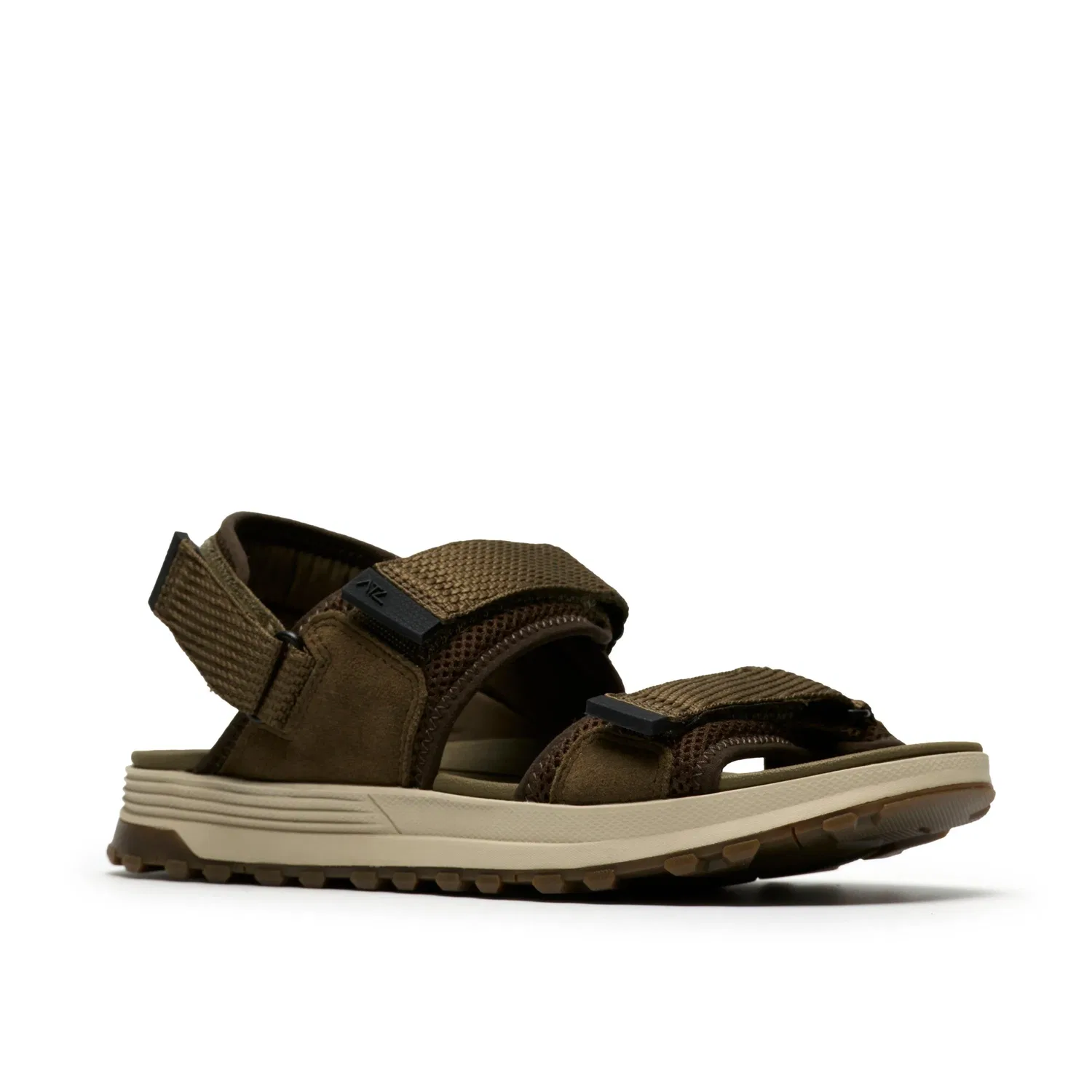 Сандалии мужские с текстильным верхом Clarks, зеленый — фото 4
