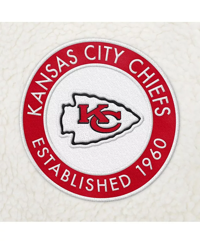 Мужская кремовая толстовка Jordan Sherpa с молнией до четверти Kansas City Chiefs Tommy Hilfiger — фото 3