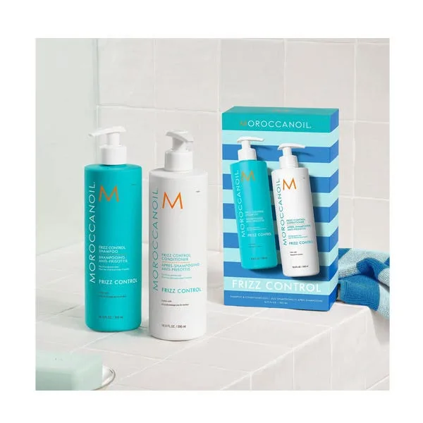 Шампунь и кондиционер против пушистости волос MOROCCANOIL Duo Box Frizz Control 1 шт — фото 2