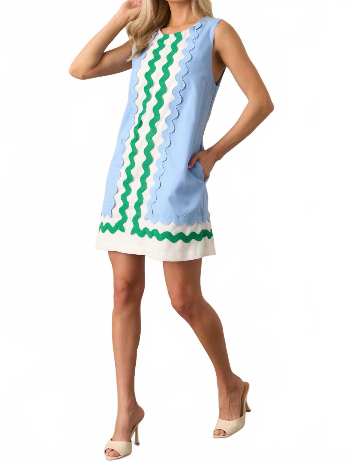 

Лакшери мини-платье в синем цвете Entro