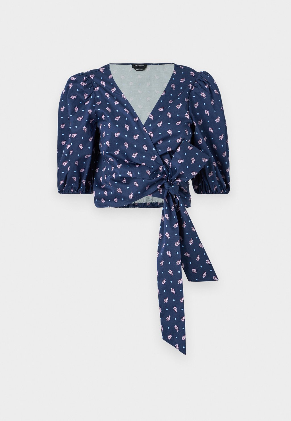 

Блуза PAISLEY WRAP kate spade new york, темно-синий