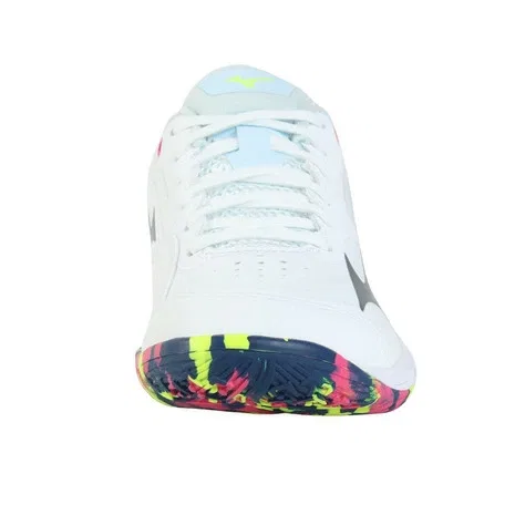 Унисекс кроссовки для бадминтона «Wave Claw 4» от Mizuno, White X Blue — фото 4