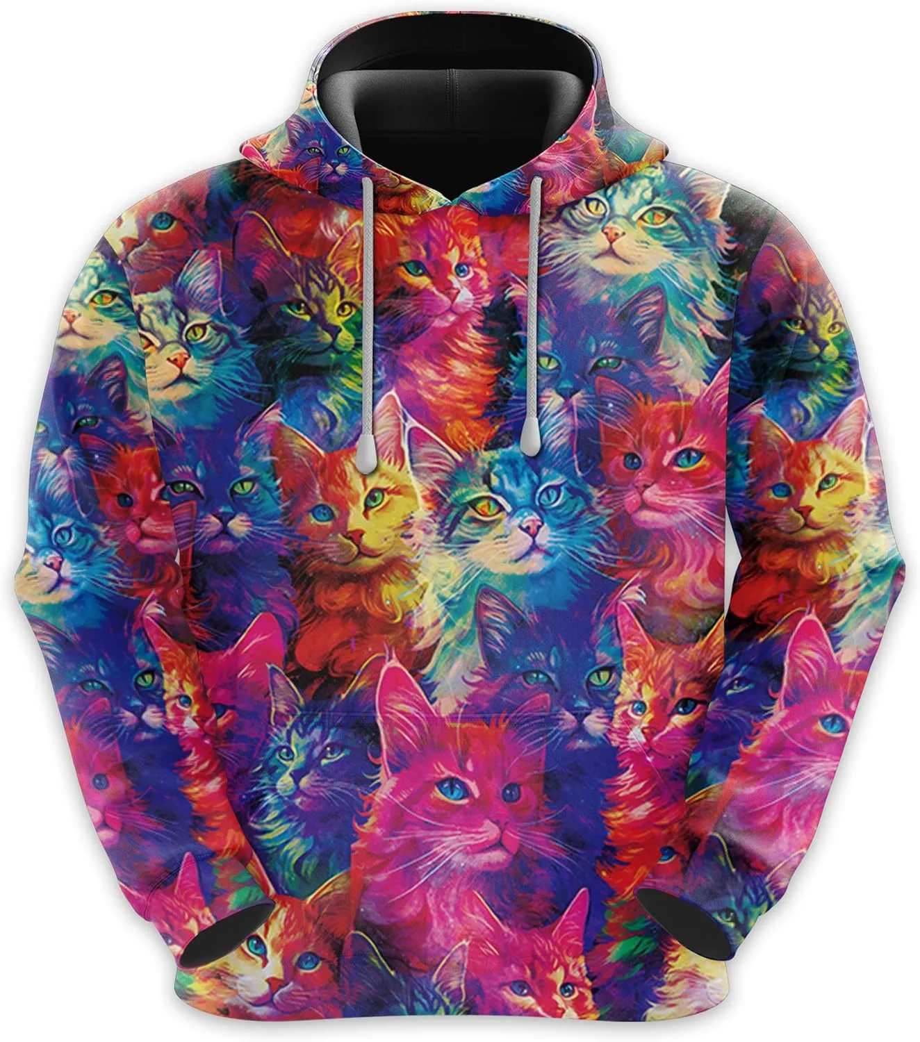 

Толстовка Funny Cat с капюшоном, 3D Galaxy Cat 228CLOSET