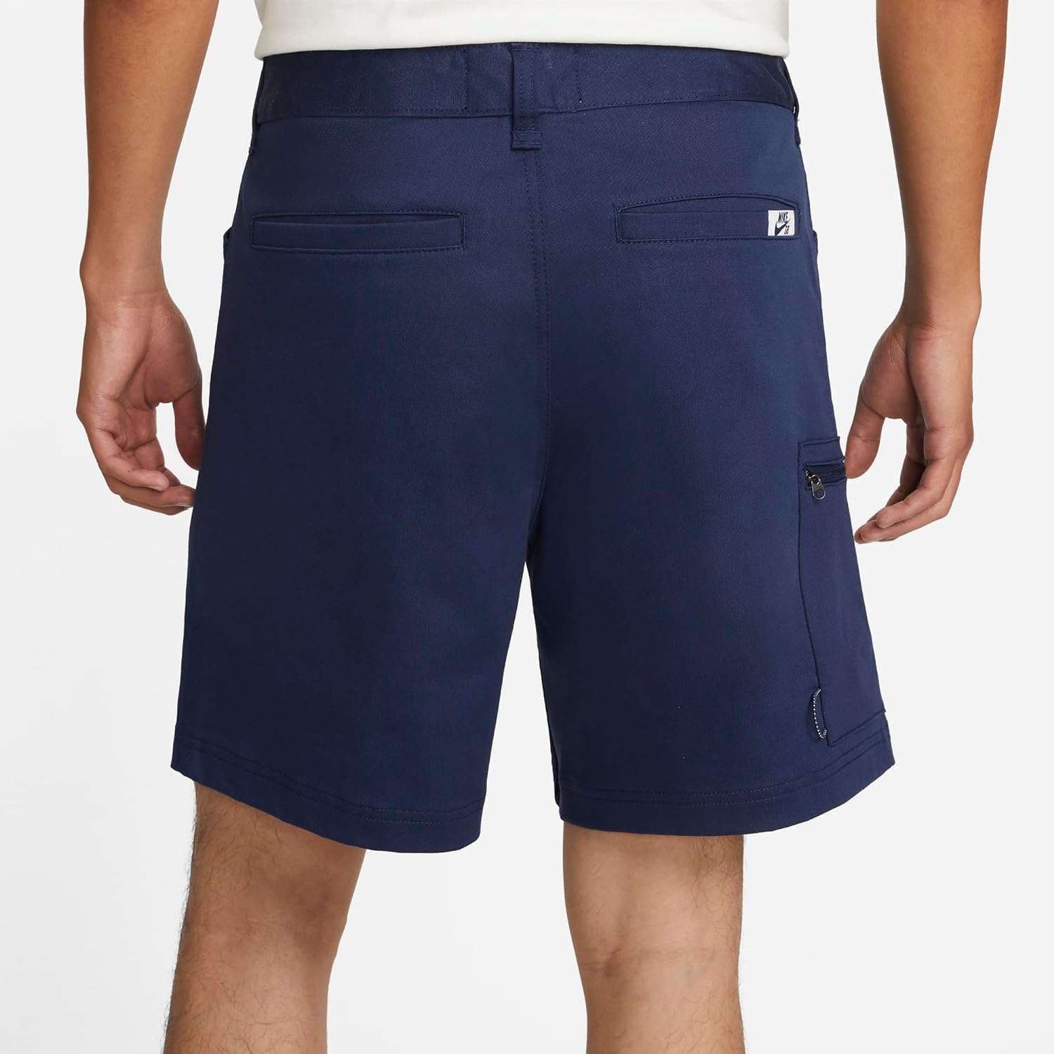 Мужские шорты для скейтбординга Nike SB Novelty, цвет: темно-синий,, Midnight Navy/Sail/Ice Silver/Midnight Navy — фото 3