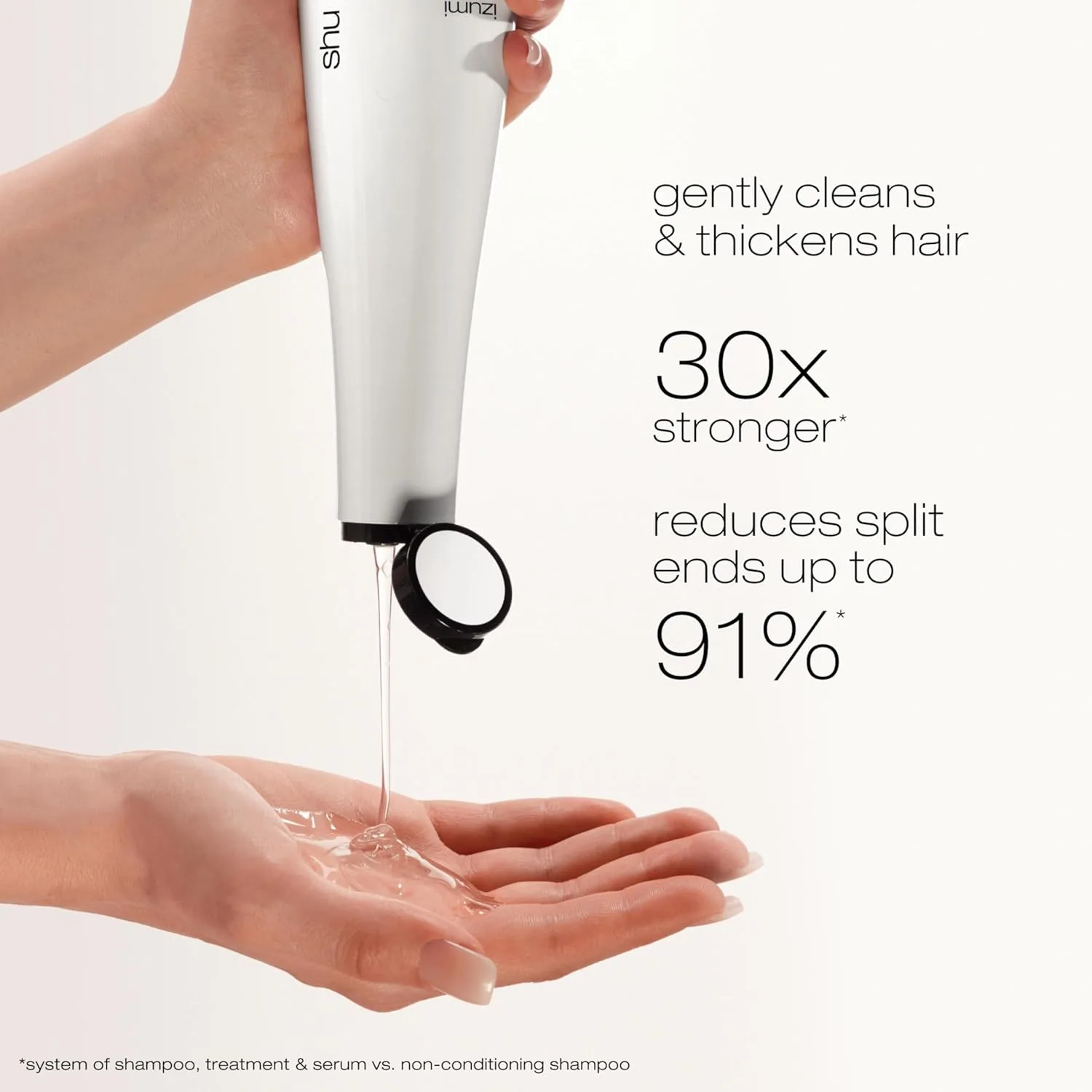 Shu Uemura Art of Hair Izumi Tonic Strengthening & Thickening Rice Water Shampoo - Увлажняет и восстанавливает поврежденные волосы, разглаживает и придает блеск, с японской рисовой водой. 296 мл (.) — фото 3