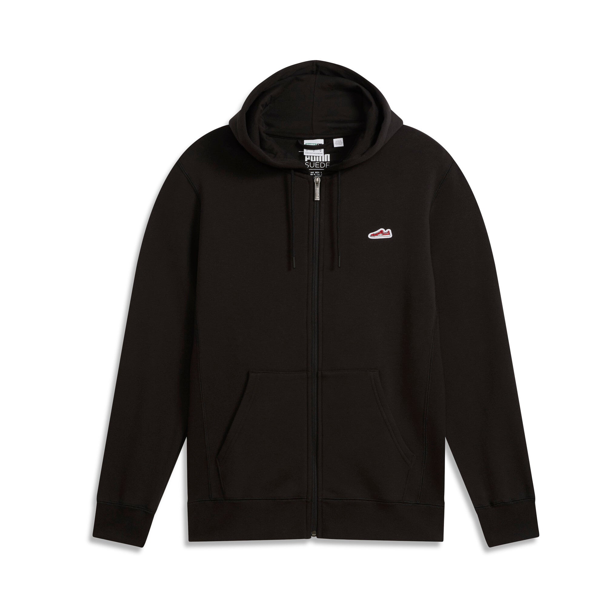 

Мужская толстовка с капюшоном PUMA Suede Logo Full-Zip, черный