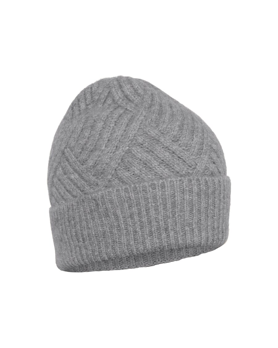 

Шапка KAFFE CURVE Beanie Gemma, пятнистый серый