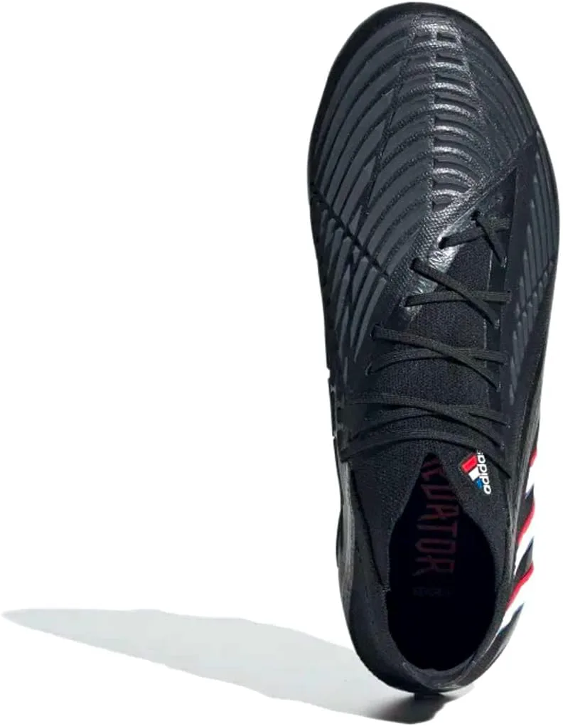 Футбольные бутсы Adidas Predator 18.4 FxG для мальчиков, черный/белый/ярко-красный — фото 2