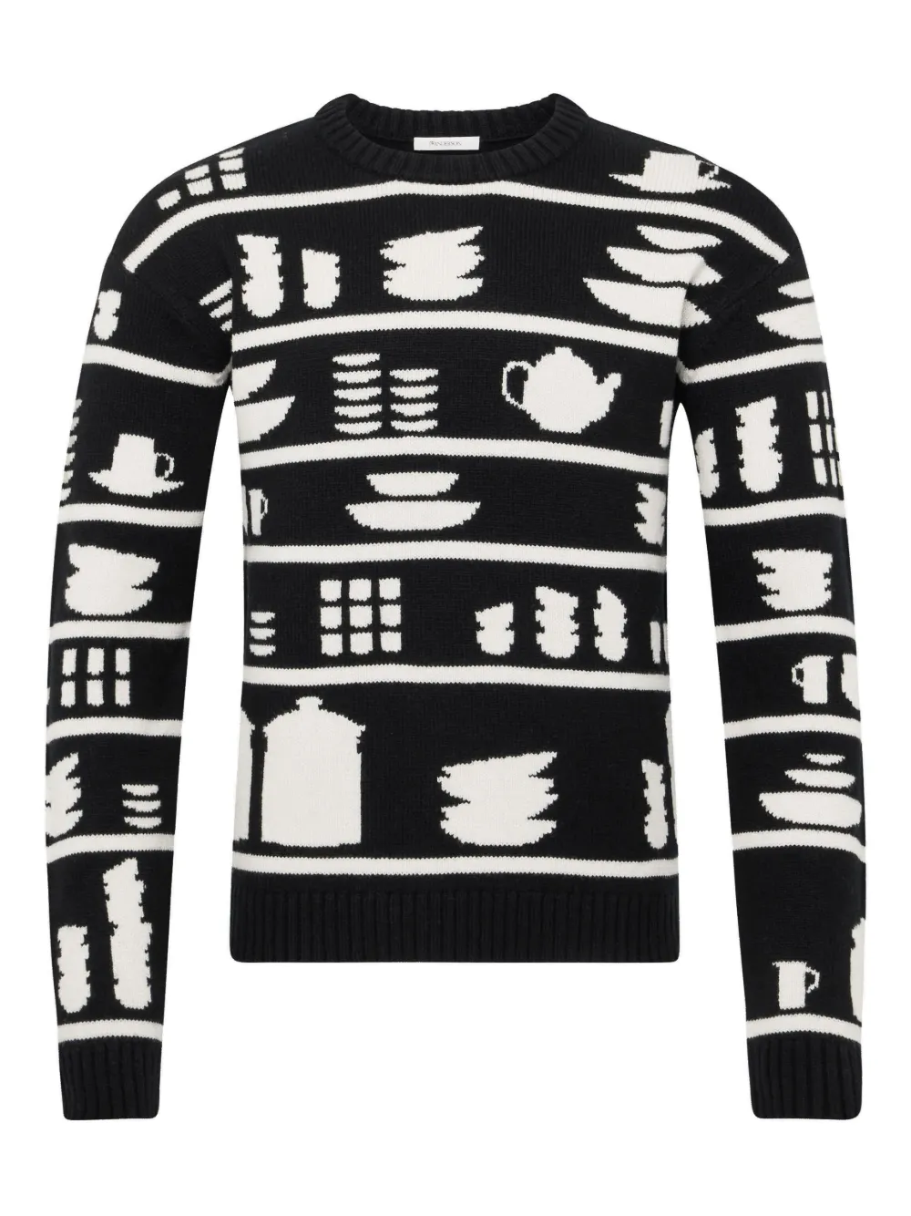 

Свитер с узором JW ANDERSON, черный