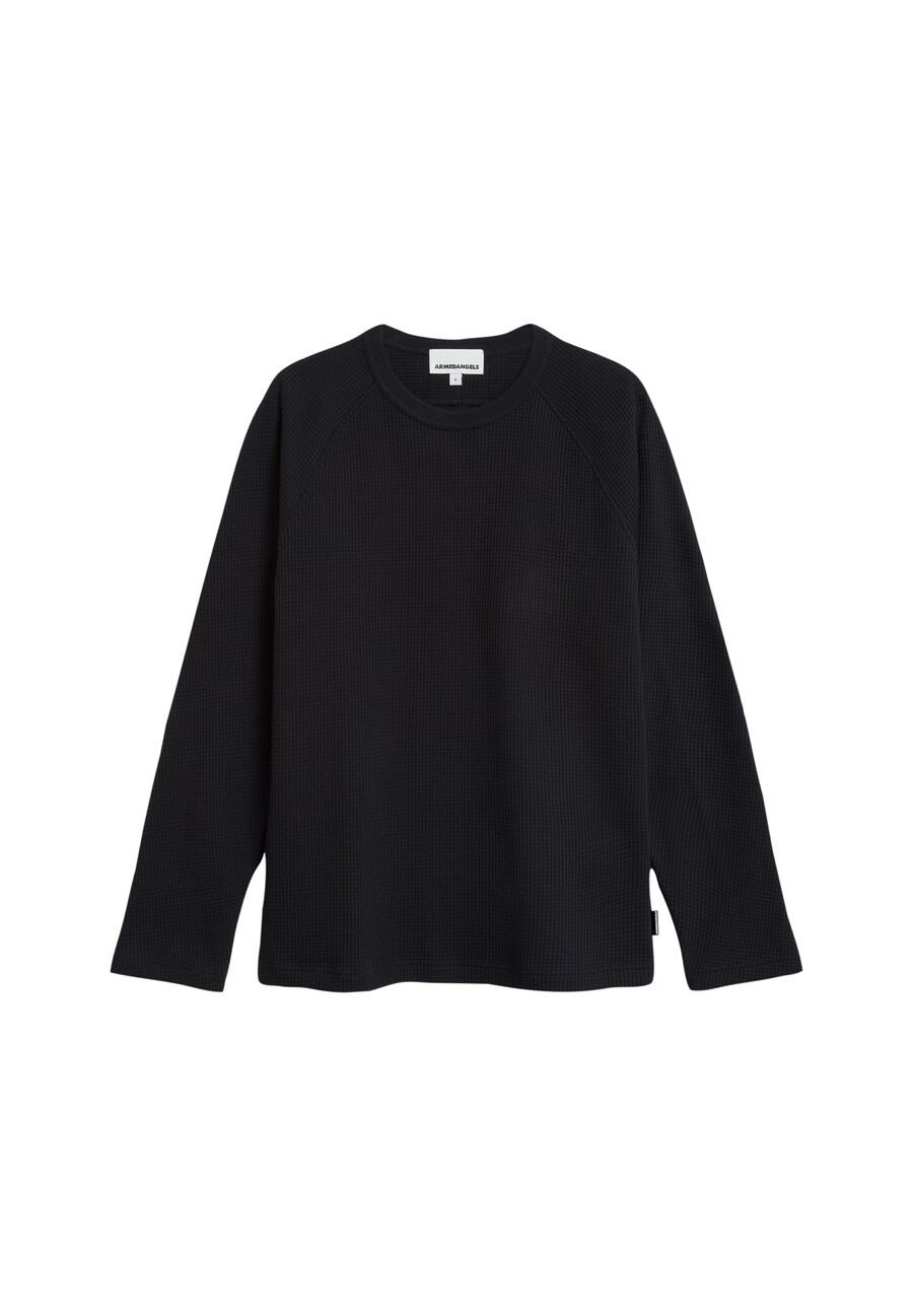

Лонгслив ARMEDANGELS Shirt JOSUAA WAFFLE, черный
