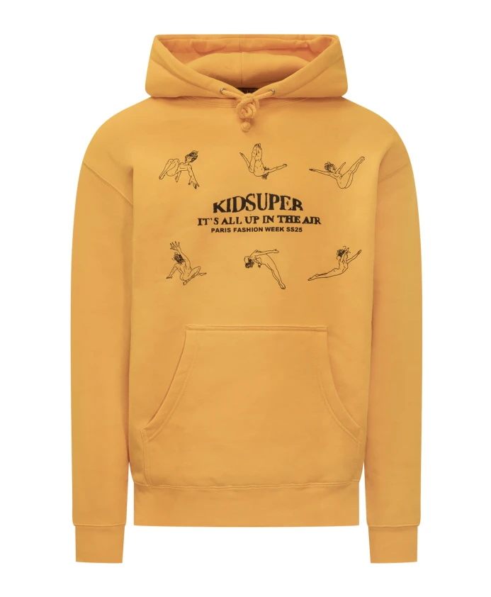 

Желтая толстовка из смесовой хлопковой ткани Kidsuper Studios, желтый