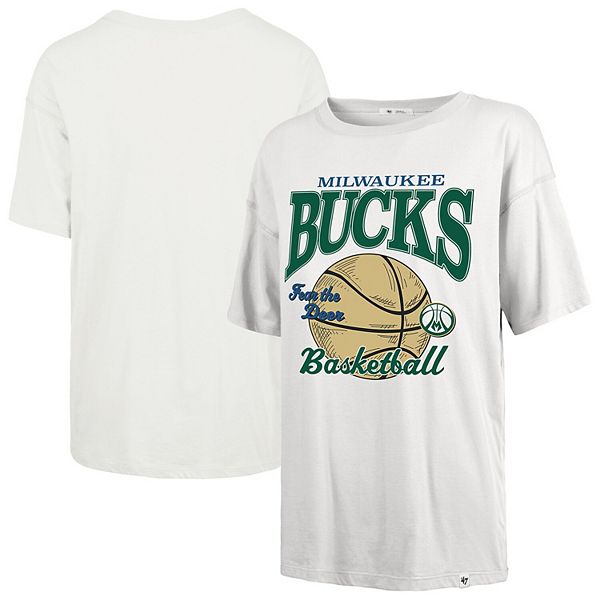 

Женская футболка '47 white Milwaukee Bucks City Edition Down Court Sadie 47 Brand, Белый, Женская футболка '47 white Milwaukee Bucks City Edition Down Court Sadie 47 Brand