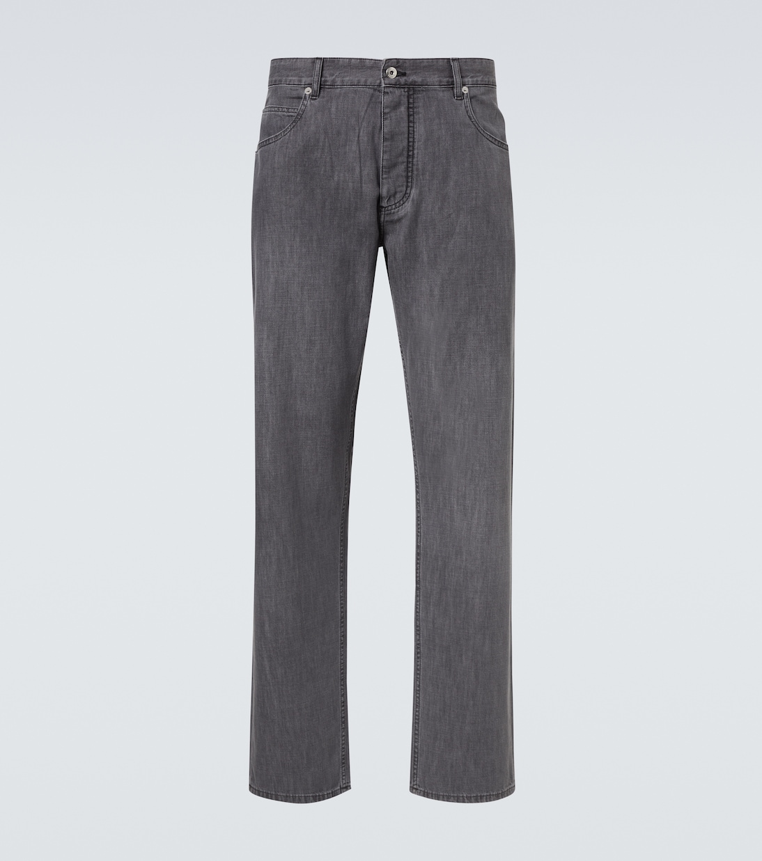 

Прямые джинсы со средней посадкой Bottega Veneta, Washed Black