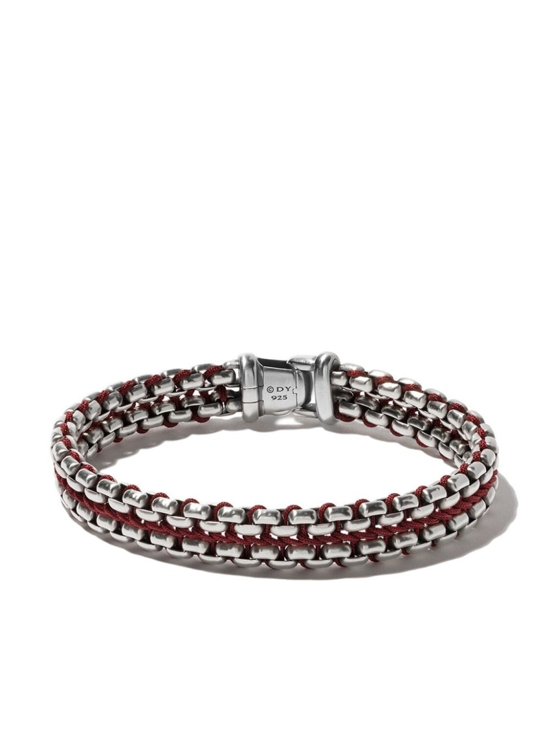 

Серебряный браслет Woven Box Chain David Yurman