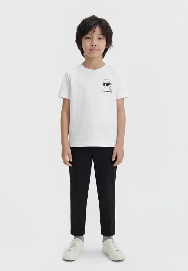 Футболка унисекс с принтом Karl Lagerfeld Kids, White