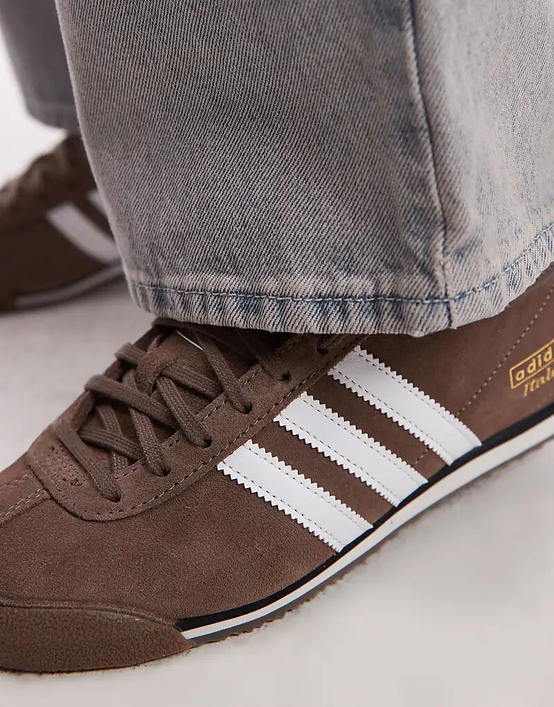 Кроссовки Adidas Originals Italia коричневого и белого цветов — фото 4
