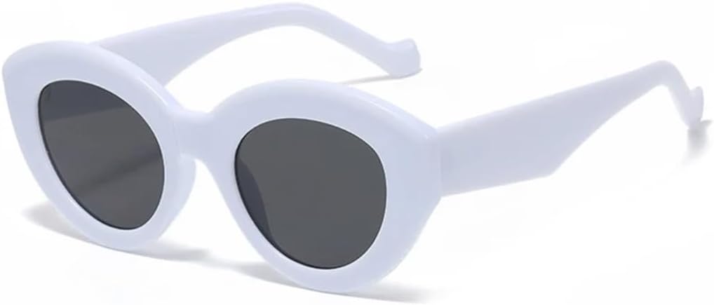 

Солнцезащитные очки с защитой от УФ-излучения UV400 | Большие овальные очки «кошачий глаз» с леопардовым принтом | для женщин и мужчин, для занятий спортом на открытом воздухе и вождения DSVIGF, White-black