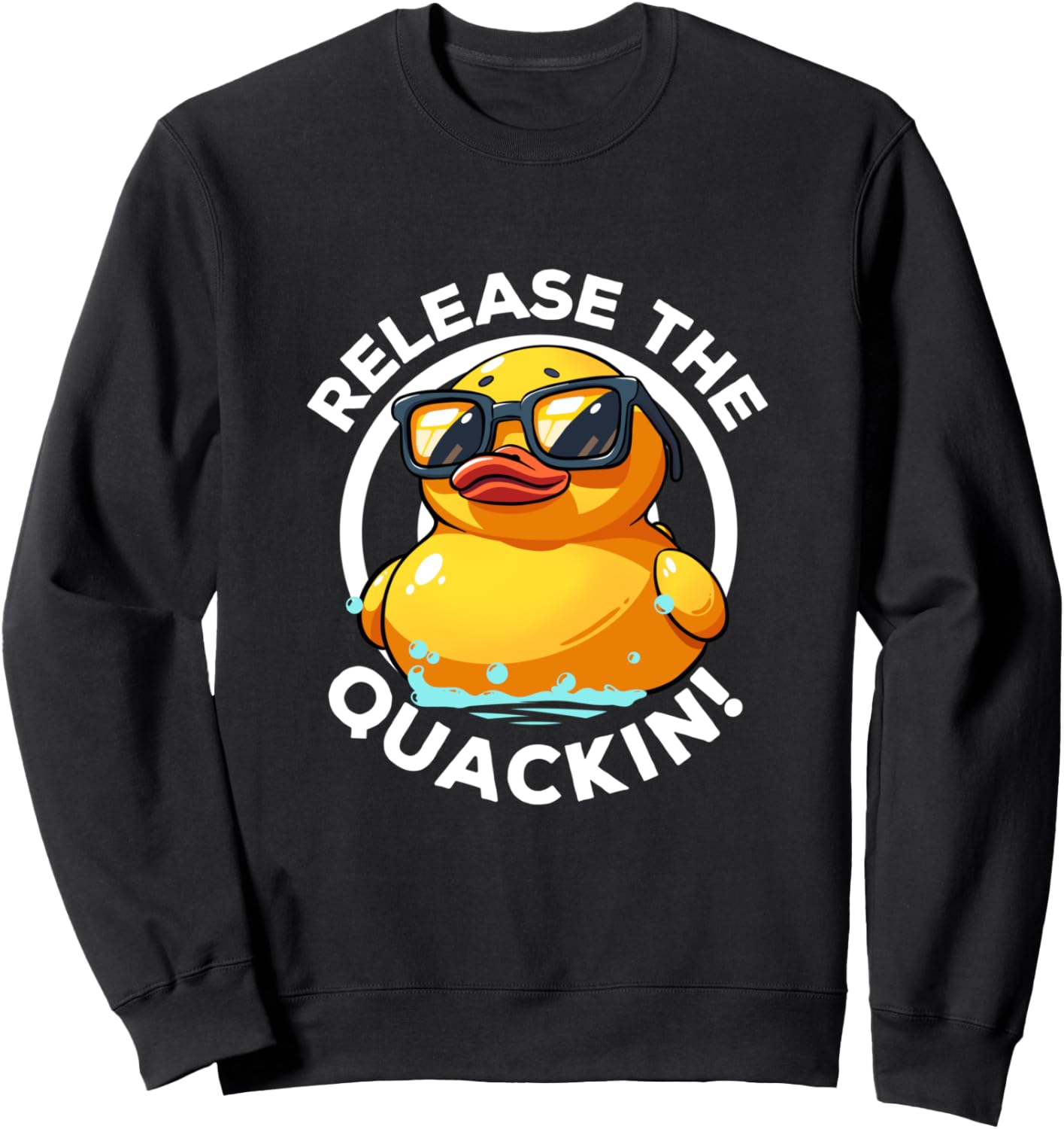 

Забавная желтая толстовка с изображением утки Release The Quackin Cute Rubber Duck Ducky Lover, Желтый, Забавная желтая толстовка с изображением утки Release The Quackin Cute Rubber Duck Ducky Lover