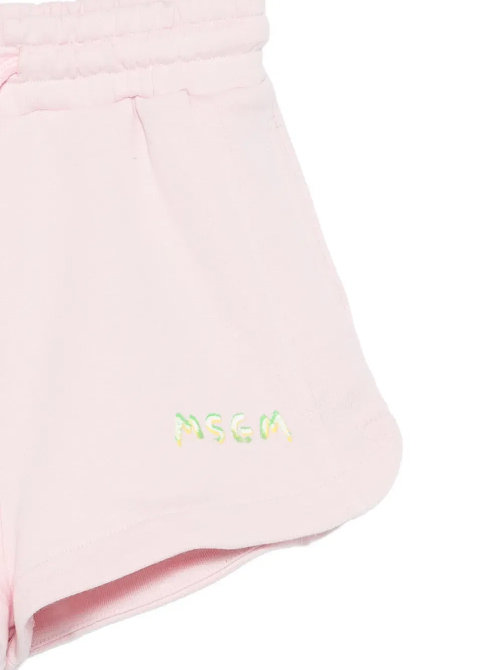 Брюки с вышивкой и завязками Msgm Kids, розовый — фото 3