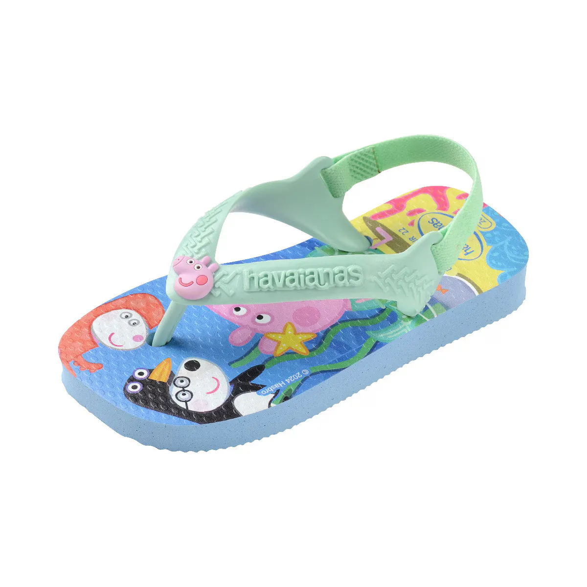 Детские сандалии Hav. Baby Peppa Pig Lavender Blue 256 Havaianas, цвет Estampado / Azul — фото 2