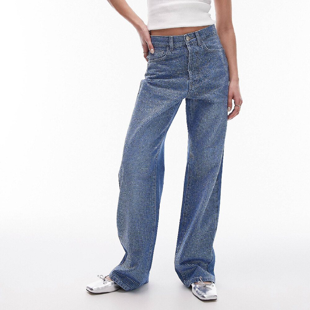 

Джинсы Topshop Column, синий