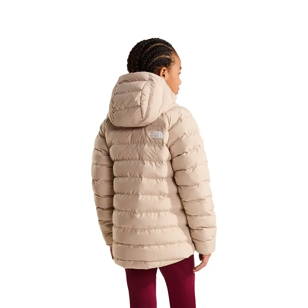 Детская куртка для девочек с принтом Reversible Perrito The north face, Beige — фото 2