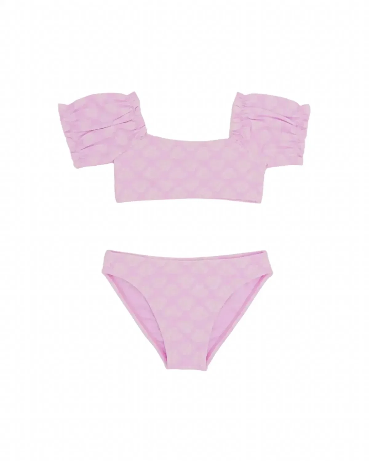 Детский раздельный купальник бикини с принтом ракушек Blossom Bikini Set feather 4 arrow, Pop Pink
