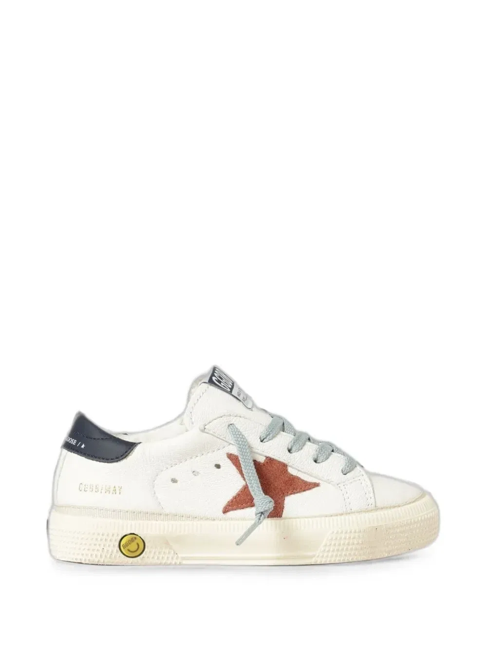Кеды May со звездной нашивкой Golden Goose Kids, бежевый