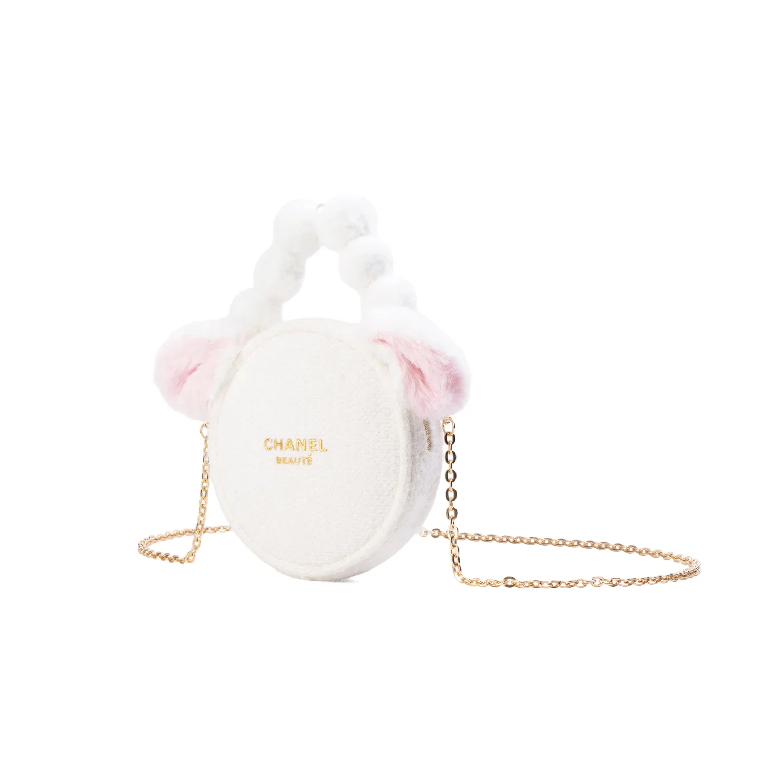 Женская косметичка-органайзер с принтом Модель Cloud Velvet Pink Earrings CHANEL, Розовый — фото 2
