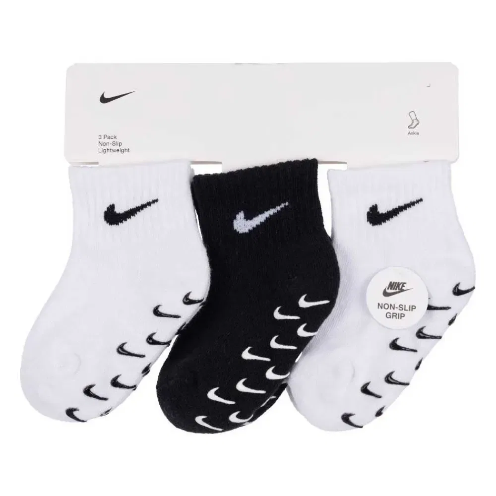 Носки спортивные Nike Gripper S Quarter 3 пары Nike, белый — фото 2