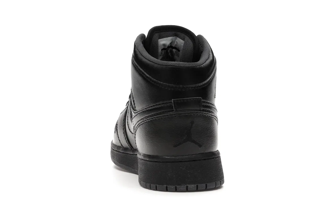 Детские кроссовки Lifestyle Jordan 1 Mid Black Dark Grey Outsole Jordan, Black/Black-Dark Grey — фото 4
