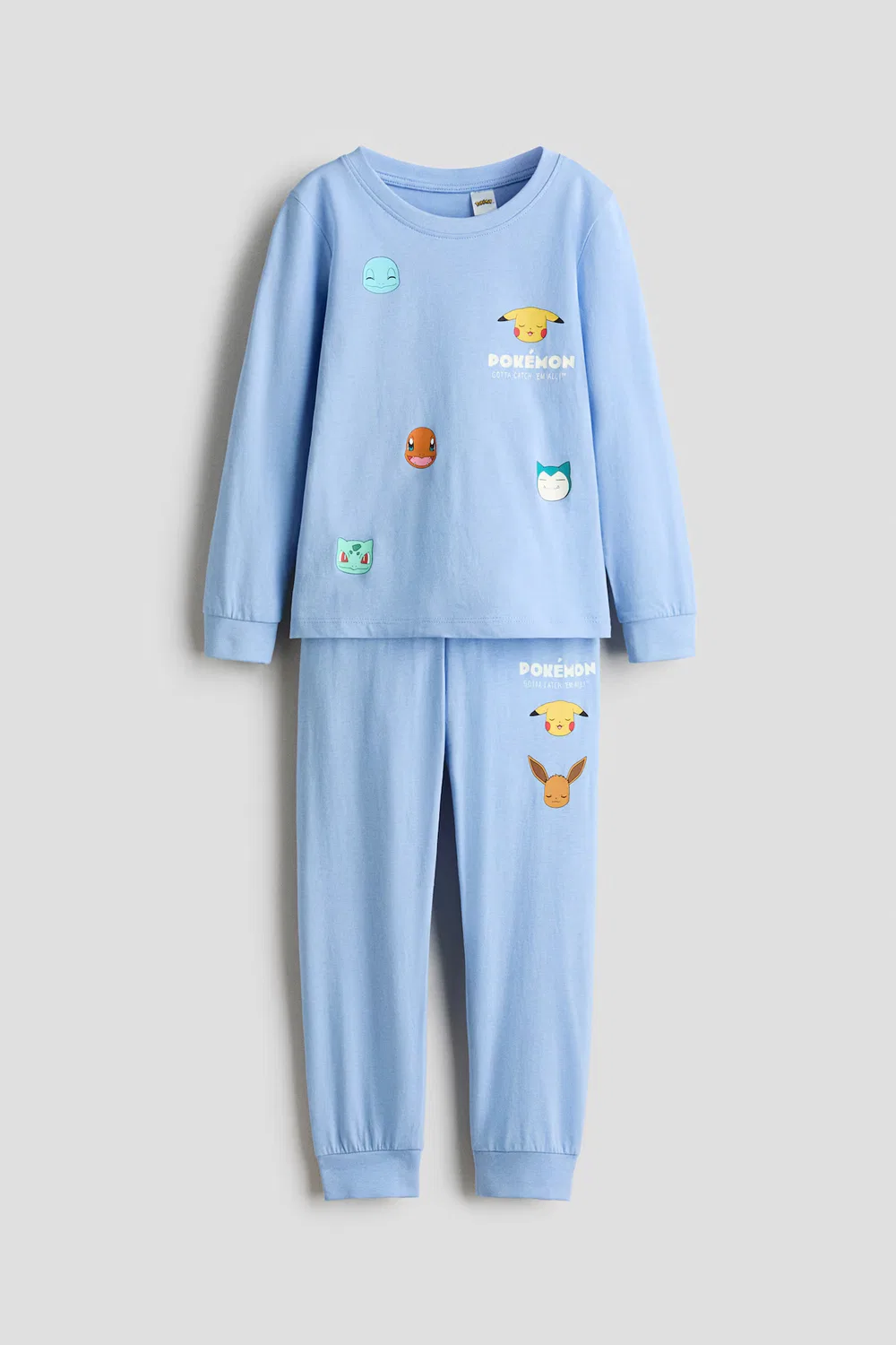 Пижама из набивного хлопка H&M, Blau/Pokémon