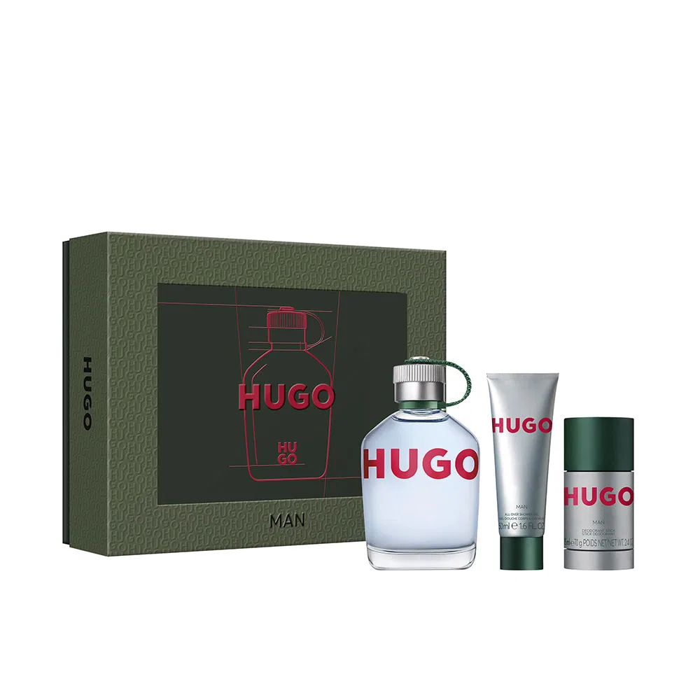 Подарочный набор мужской туалетной воды Hugo Man с гелем для душа Hugo Boss, 3 предмета