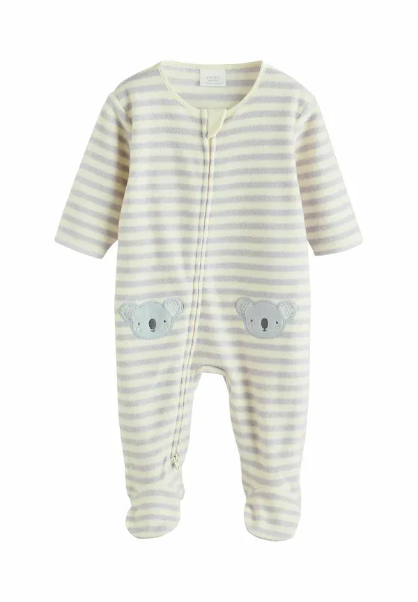 Комплект пижам с длинным рукавом Regular fit - two way zip 2 pack Next, серый — фото 2