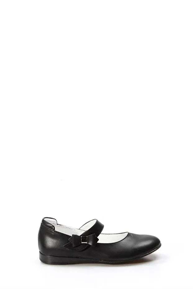 Детские балетки для девочек из натуральной кожи Fast Step, Black — фото 2