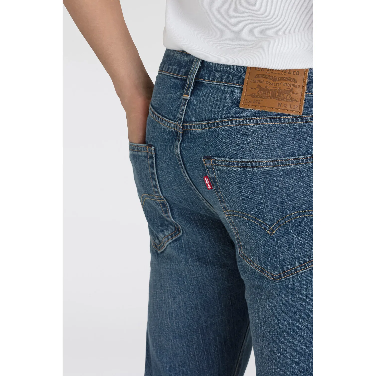 Мужские джинсы tapered-fit Levi's 512 Slim Taper Fit, Its a No Brainer Ltw — фото 4