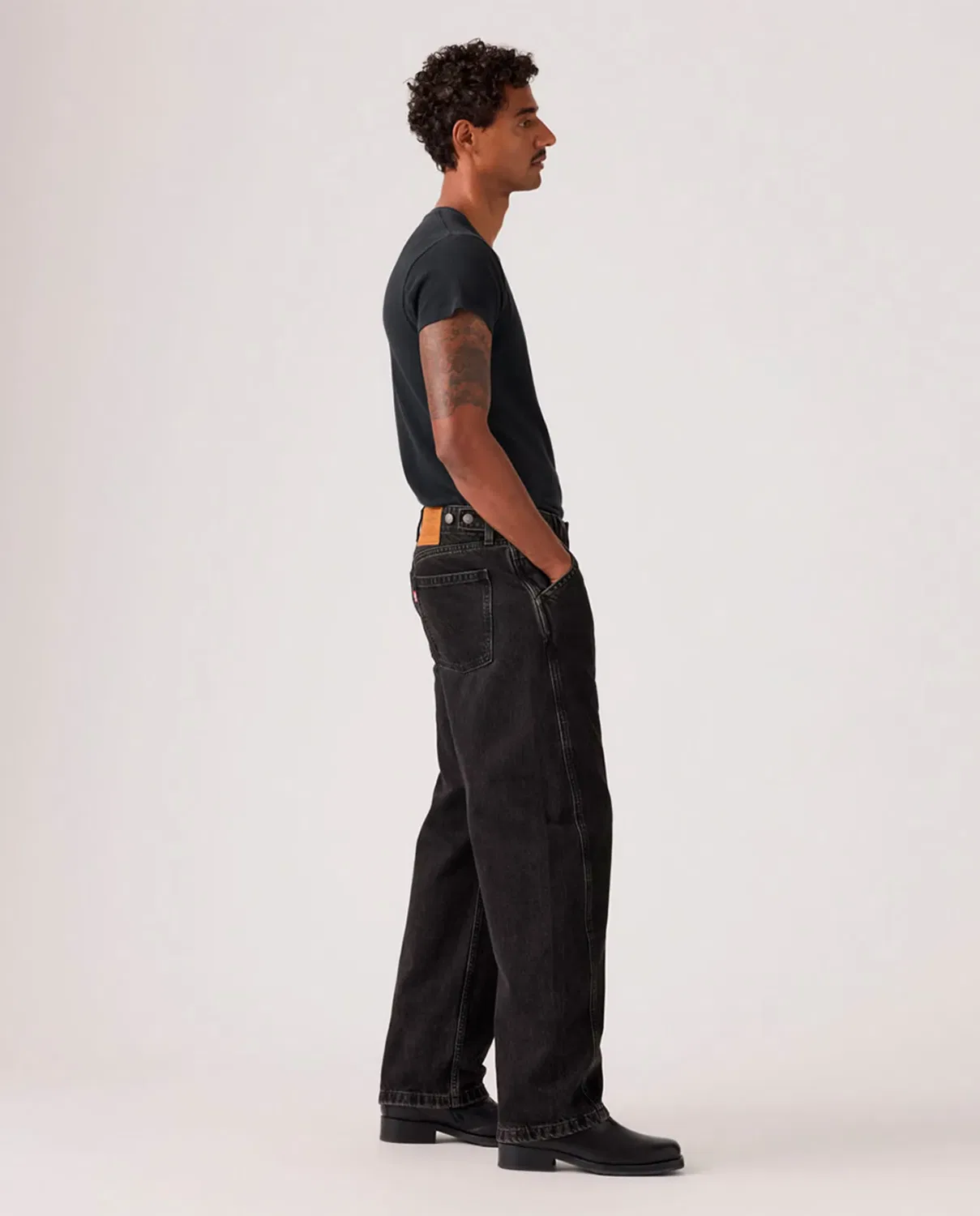 Мужские джинсы свободного кроя Baggy Barrel Levi's, Gris Oscuro — фото 4