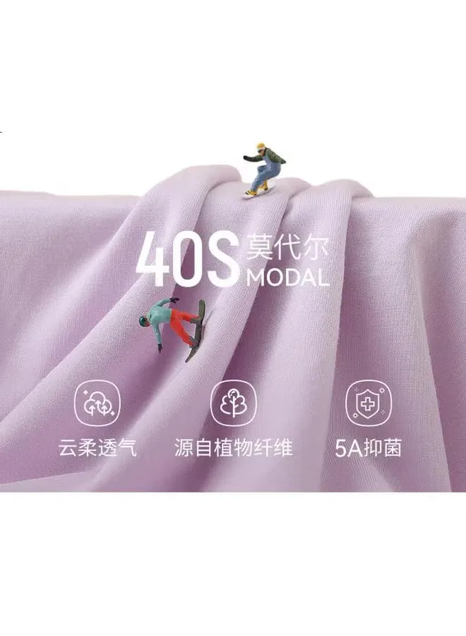 Трусы детские с антибактериальной защитой комплект из 3 пар 4028 Red Bean, фиолетовый — фото 3