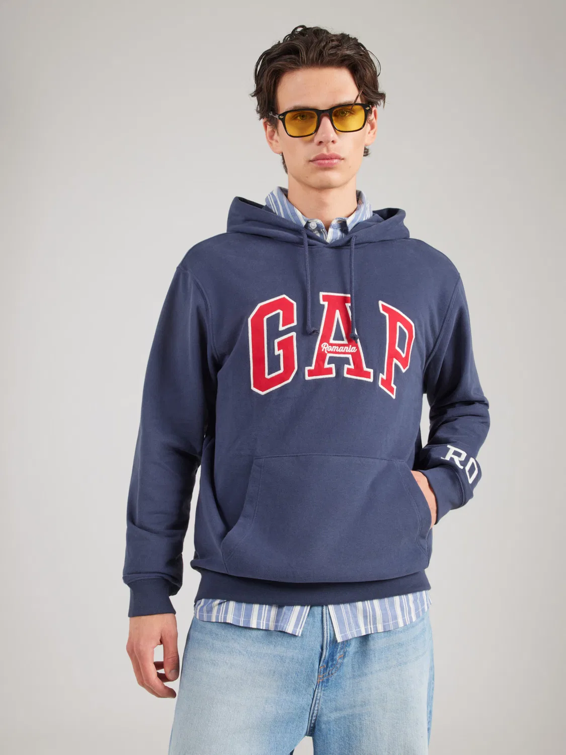 Толстовка Gap CLSC сапфирового цвета — фото 3