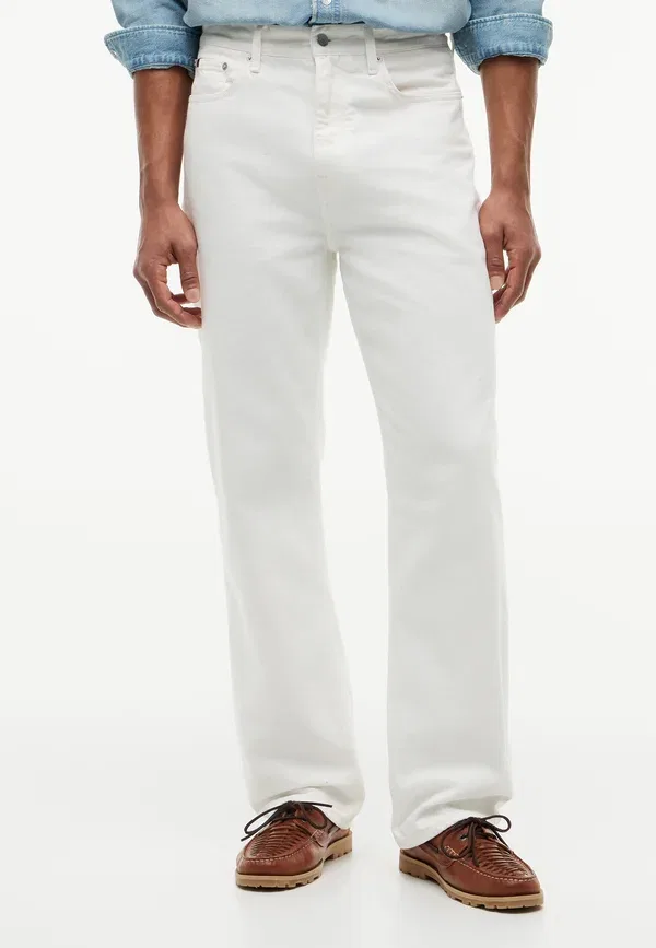 Брюки джинсовые Relaxed river garment dyed Tommy Hilfiger, белый — фото 3