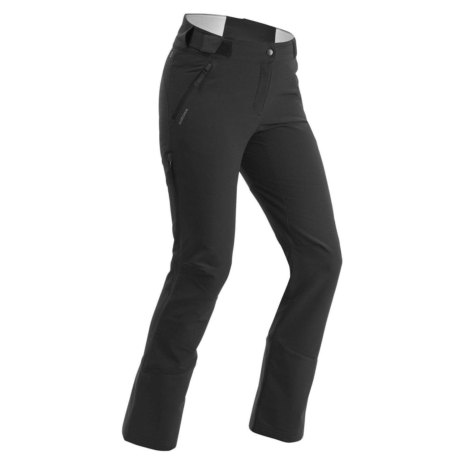 

Брюки походные женские Quechua SH520 эластичные, черный