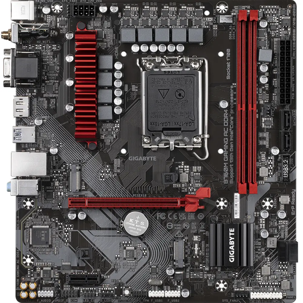 

Материнская плата Gigabyte B760M GAMING AC DDR4, LGA1700, WIFI