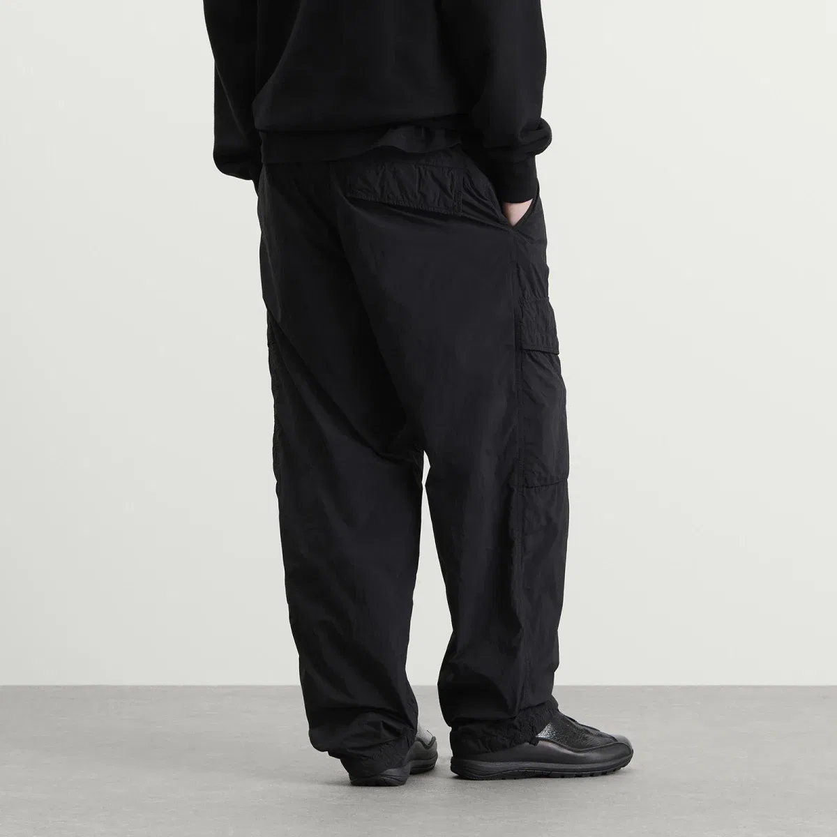 Штаны карго из нейлона Ghost Smerigliato Stone Island, Black — фото 3