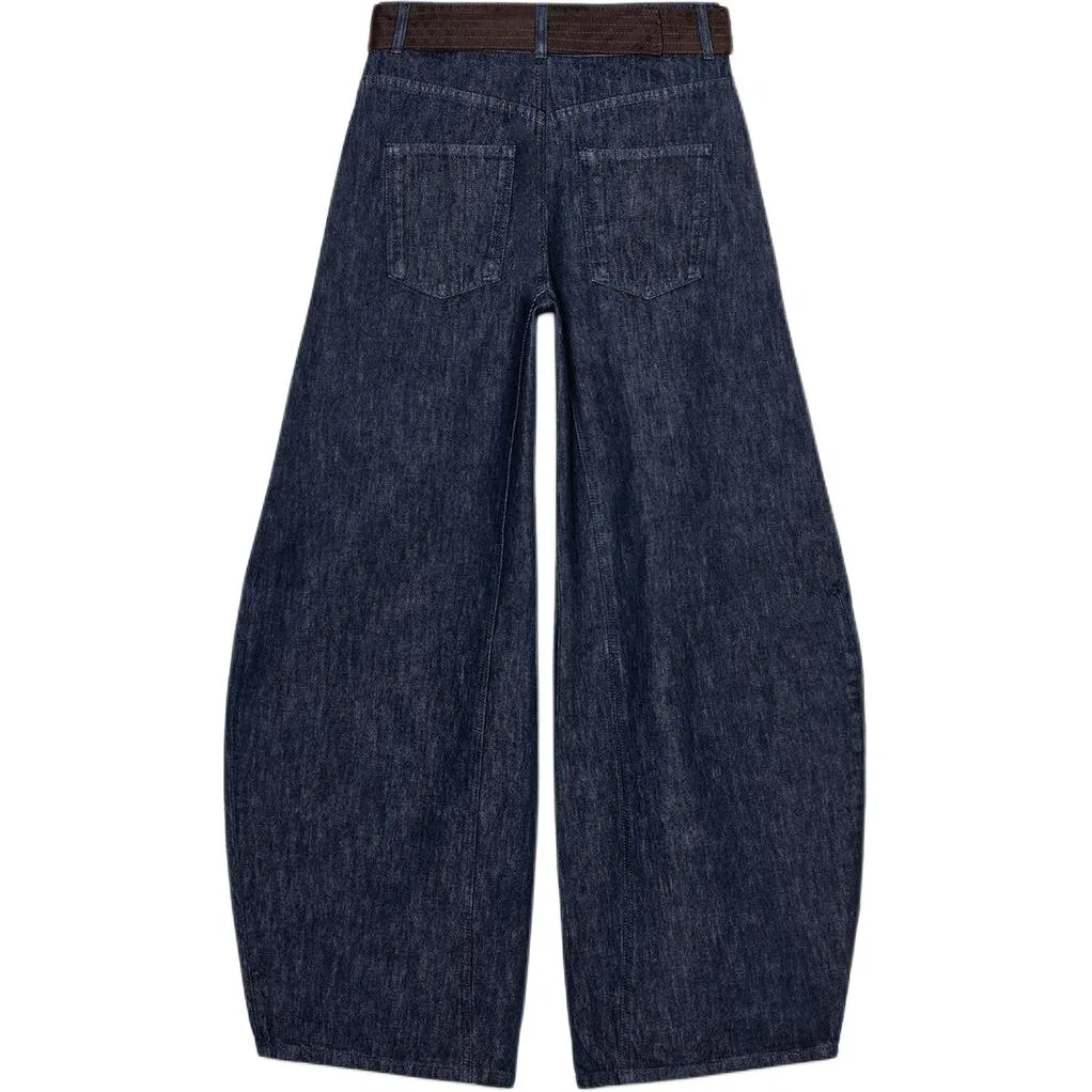 Женские джинсы ZW Jeans Blue Moderate ZARA, Blue — фото 3