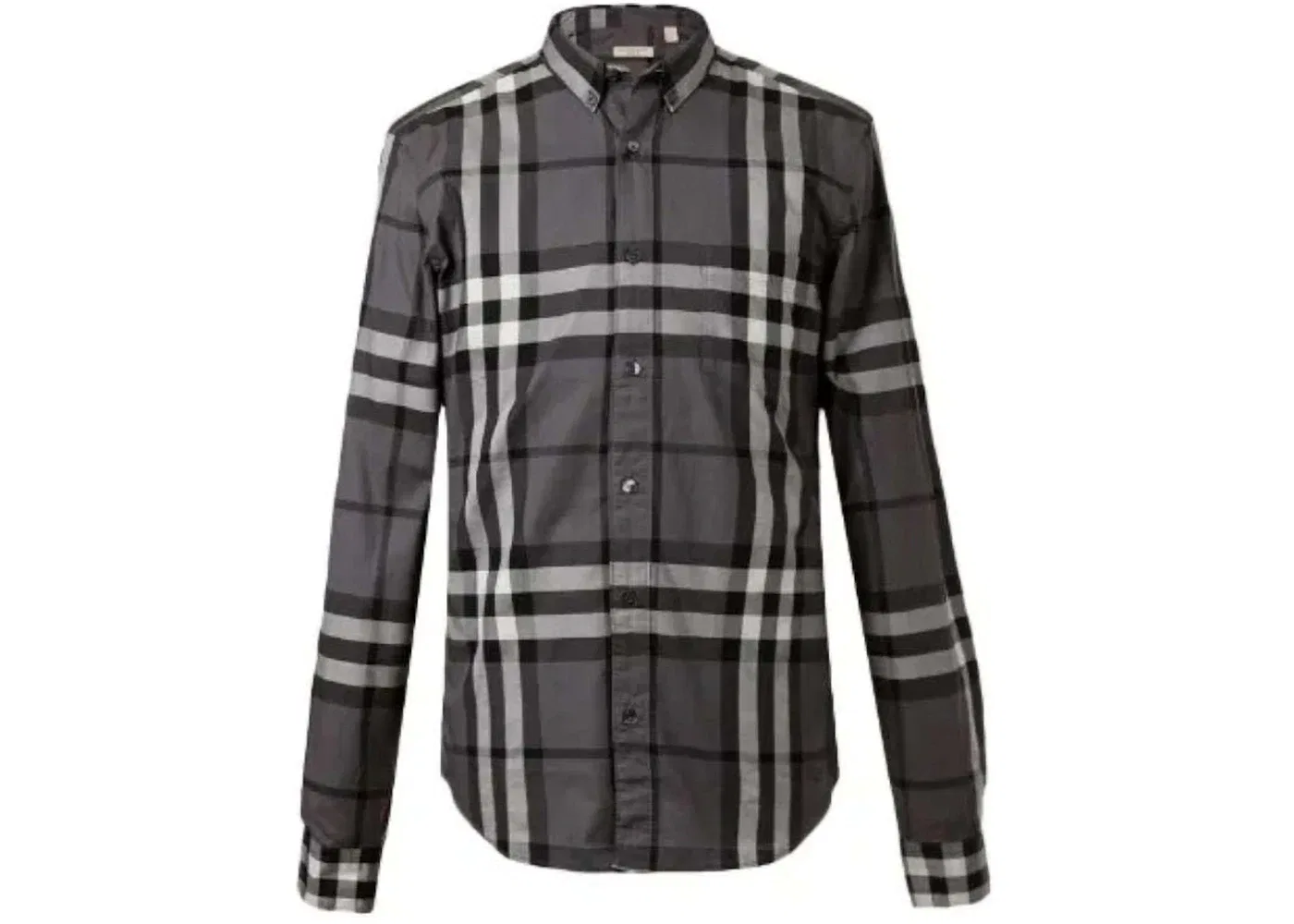 Мужская рубашка с клетчатым принтом Burberry, Grey
