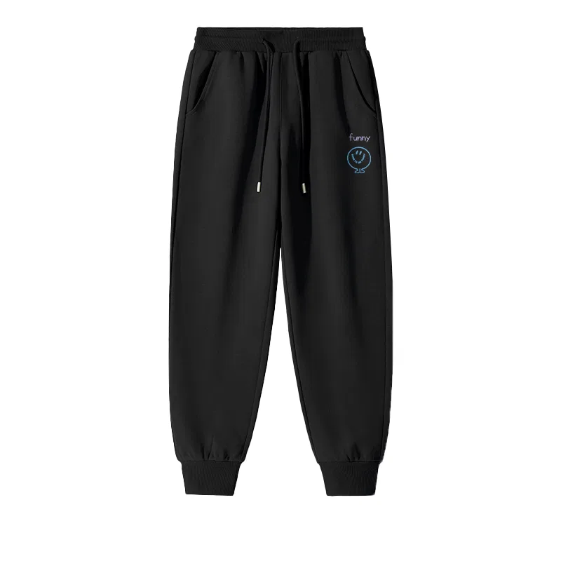Детские штаны из велюра Happy Typography Pants Logo MINISO, Хаки — фото 3