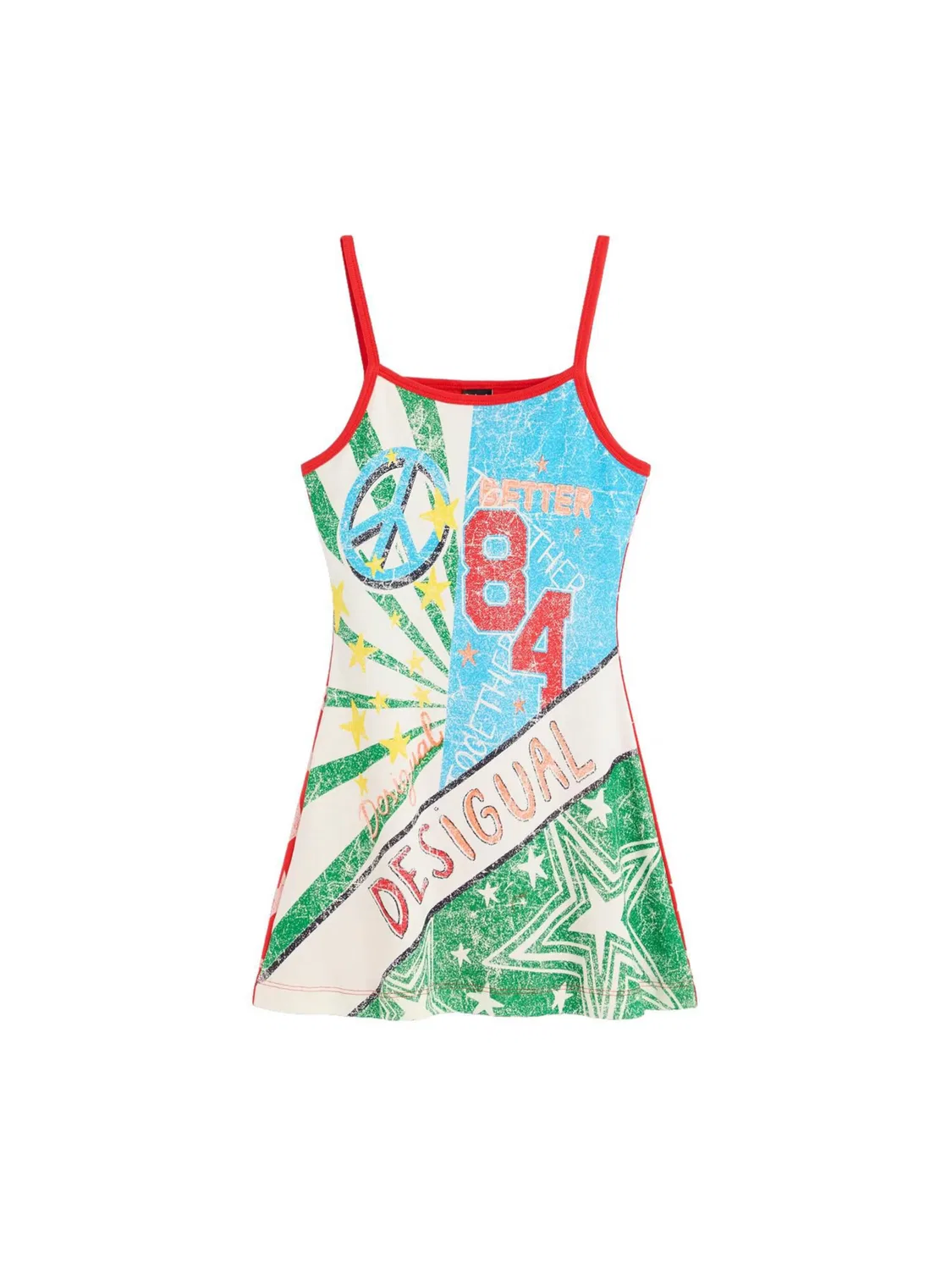 Платье Desigual красного цвета