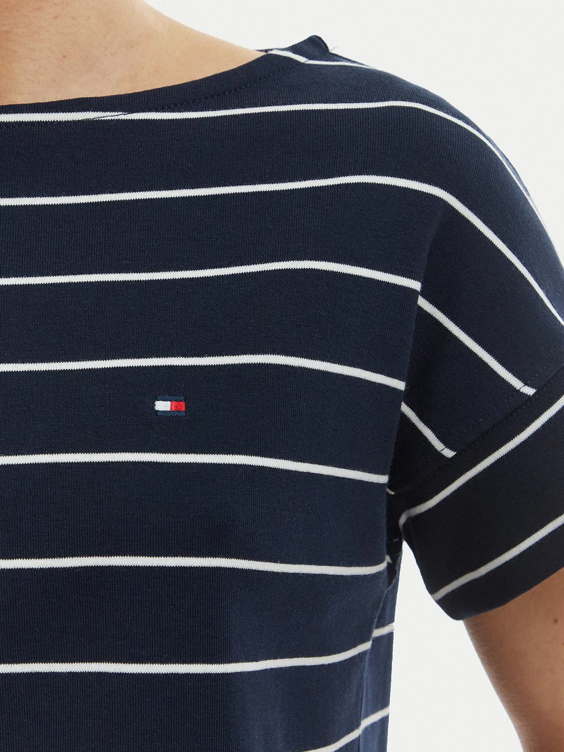 Женская футболка свободного кроя Tommy Hilfiger, темно-синий — фото 4