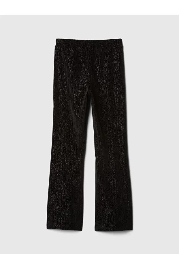 Детские леггинсы для девочек вельветовые с блеском Flare Leggings Gap, Black — фото 3