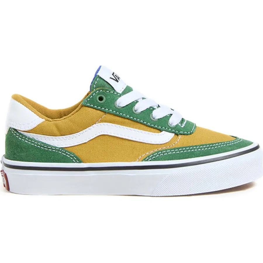 Кроссовки детские с верхом из кожи Brooklyn LS Vans, Желтый